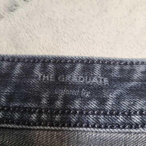 AG Adriano Goldschmied Jeans Mens 34x27 The Graduate Denim 360 Made USA Gray - Picture 3 of 12